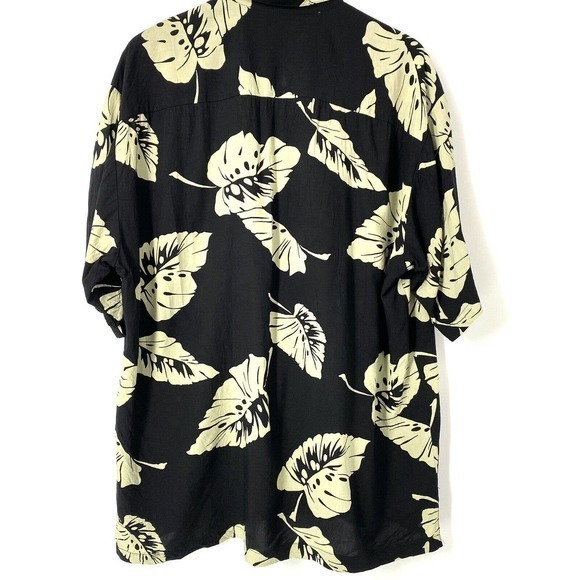 TORI RICHARD Men’s XL Hawaiian Shirt Palm Leaf Print Short Sleeve Button Up - Picture 2 of 6